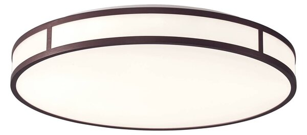 Viokef Lampa sufitowa LED Piedro, brązowy / rdzawy, salon / jadalnia, tworzywo sztuczne