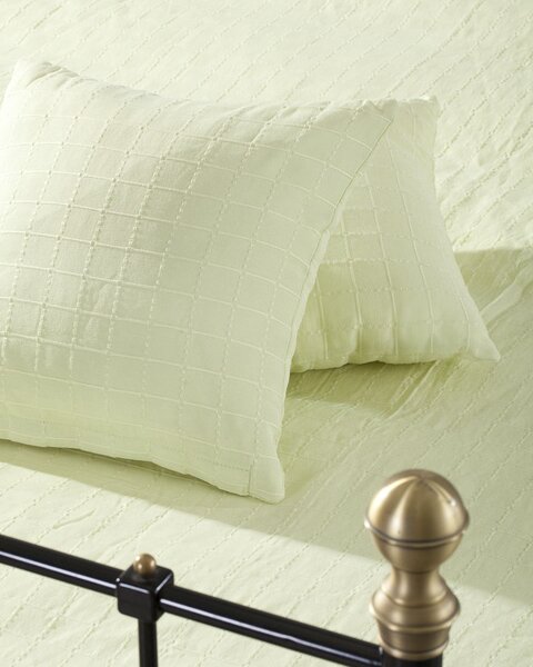 Komplet Milena lime green 150 x 250 cm pled + 2 poszewki -50%