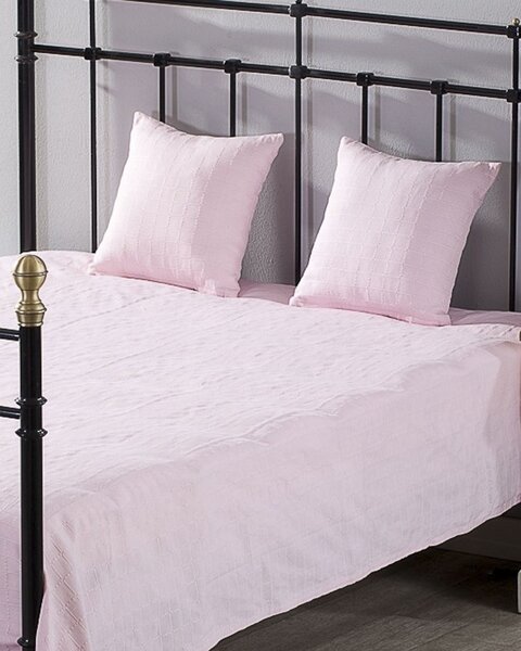 Komplet Milena pink rosa 150 x 250 cm pled + 2 poszewki -50%