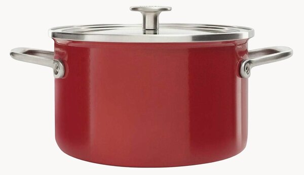 Garnek z powłoką zapobiegającą przywieraniu z pokrywką Core Enamel