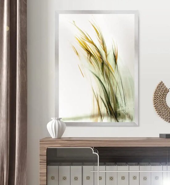 Elegancki obraz traw do wnętrz w stylu japandi i modern organic Trawy, Seria Ulotna | Anna Borkowska