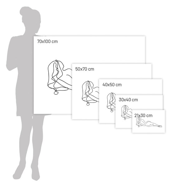 Plakat Figure Line III