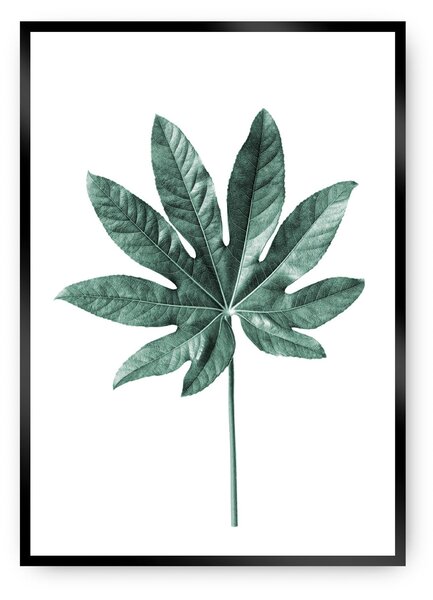 Plakat Leaf Emerald Green