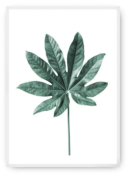Plakat Leaf Emerald Green