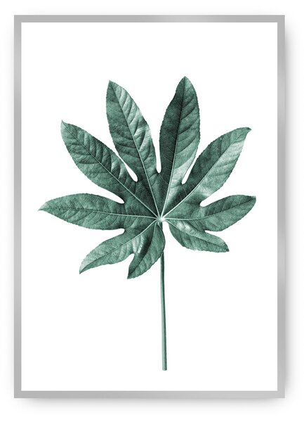 Plakat Leaf Emerald Green