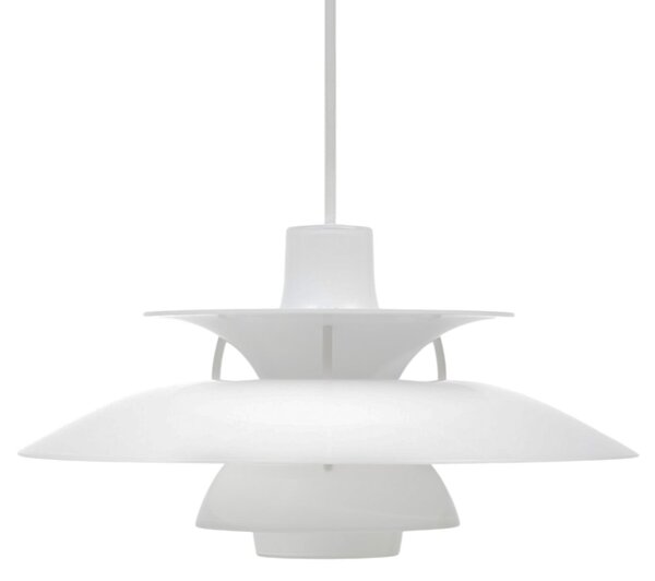 Lampa Wisząca Louis Poulsen, PH 5 320, ściemnialny, biały, jadalnia, tworzywo sztuczne, design