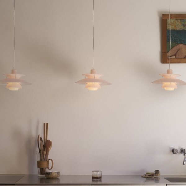 Lampa Wisząca Louis Poulsen, PH 5 320, ściemnialny, beżowy, jadalnia, tworzywo sztuczne, design