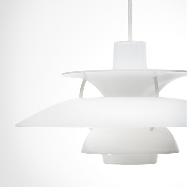 Lampa Wisząca Louis Poulsen, PH 5 320, ściemnialny, biały, jadalnia, tworzywo sztuczne, design