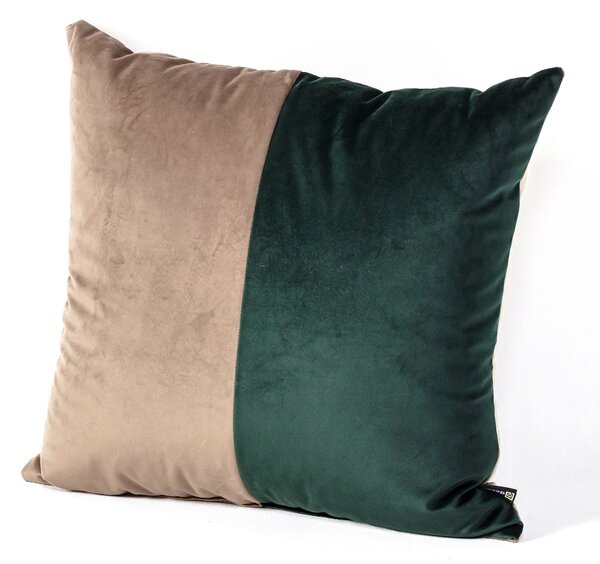 Poduszka Patchwork kwadratowa beige green