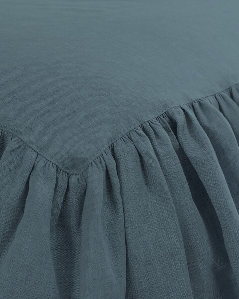 Narzuta na łóżko 160 x 210 cm frilly emerald