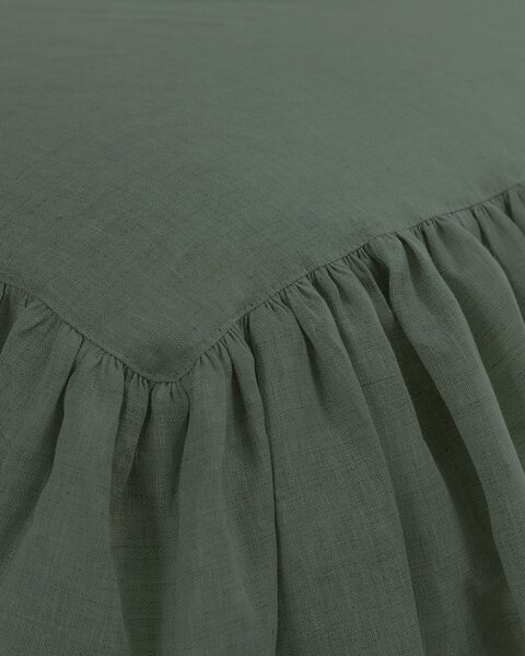 Narzuta na łóżko 160 x 210 cm frilly green