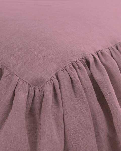 Narzuta na łóżko 160 x 210 cm frilly pink