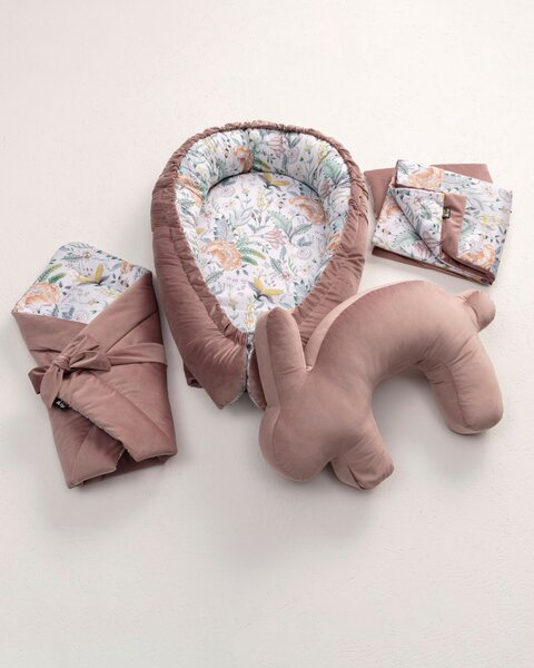 Poduszka do karmienia Velvet Bunny rose