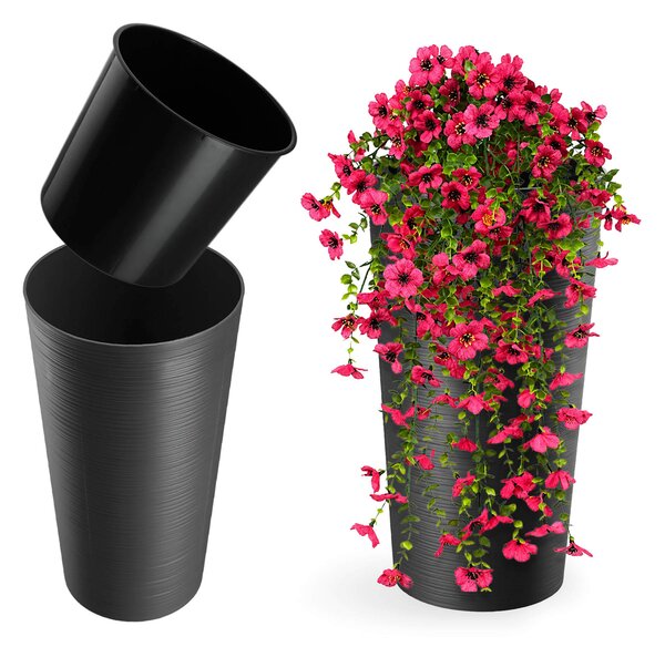 Doniczka na kwiaty Merag 20 cm grafit