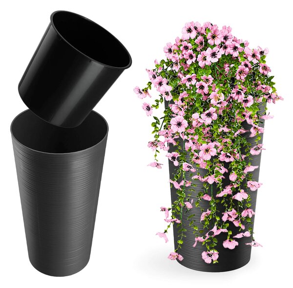 Doniczka na kwiaty Merag 30 cm grafit