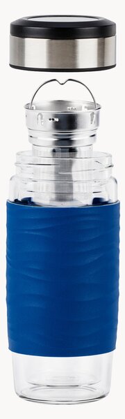Szklany kubek do herbaty z sitkiem Man, 400 ml