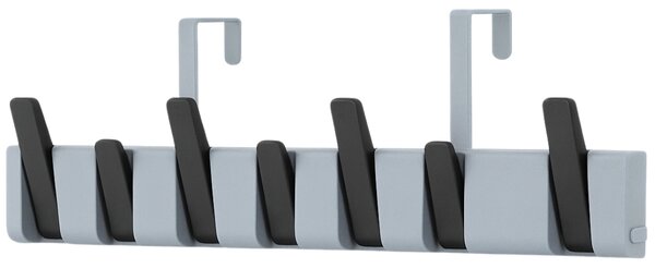 Wieszak ścienny PIANO HANGER 45,5x11 cm, szaro-czarny