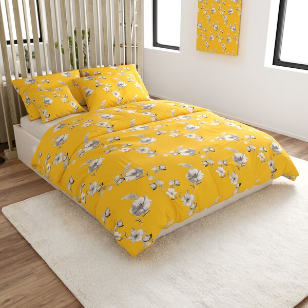 Pościel z mikrofibry YELLOW ROSE żółte Rozmiar pościeli: 70 x 90 cm | 140 x 200 cm