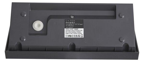 Nowoczesna lampa ścienna zewnętrzna ciemnoszara z LED IP65 - Marek