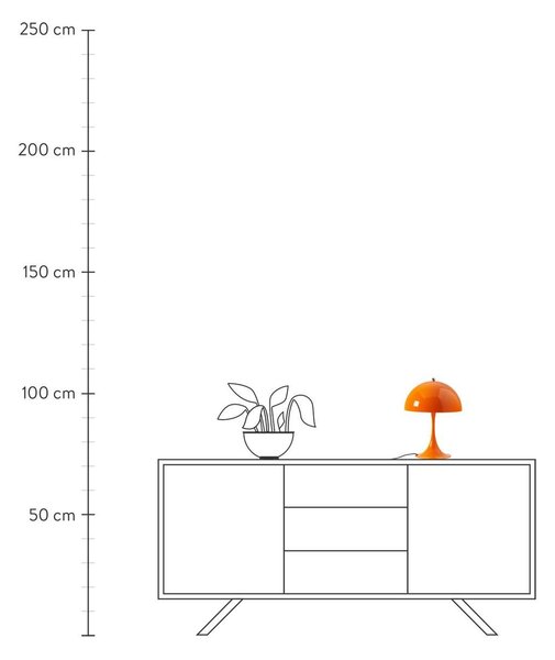 Lampa stołowa LED z funkcją przyciemniania Panthella, W 34 cm