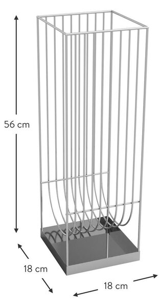 Stojak na parasole z metalu Curve