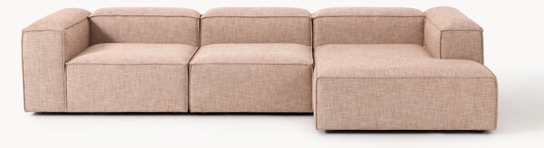 Narożna sofa modułowa z mieszanki lnu Lennon (4-osobowa)