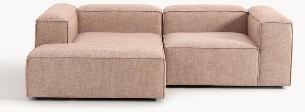 Narożna sofa modułowa z mieszanki lnu Lennon (2-osobowa)