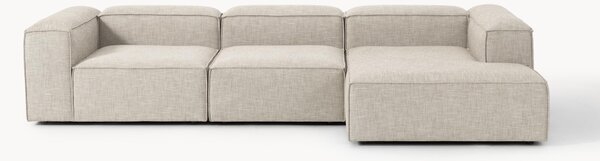 Narożna sofa modułowa z mieszanki lnu Lennon (4-osobowa)