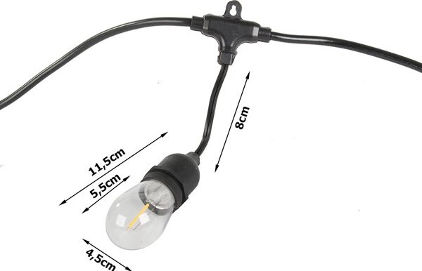 Girlanda świetlna LED ogrodowa LUCENT, 15 m