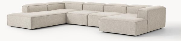 Sofa modułowa XL z mieszanki lnu Lennon