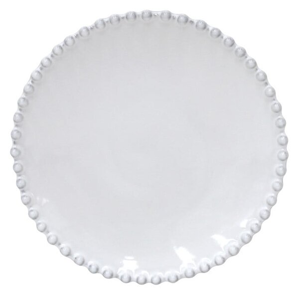 Biały kamionkowy talerz na pieczywo Costa Nova Pearl, ⌀ 17 cm