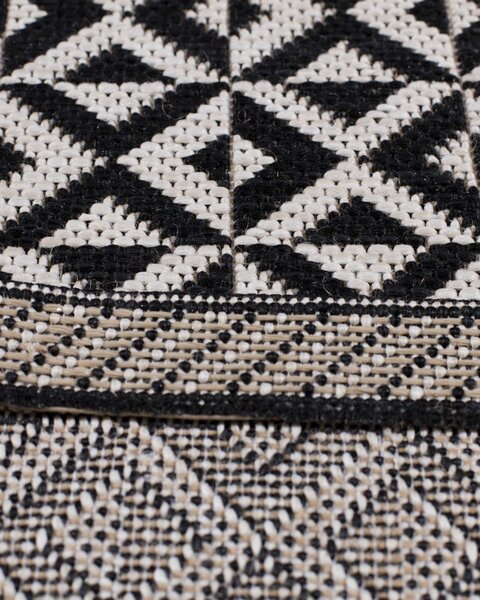 Dywan Modern Geometric black/beige 120x170cm