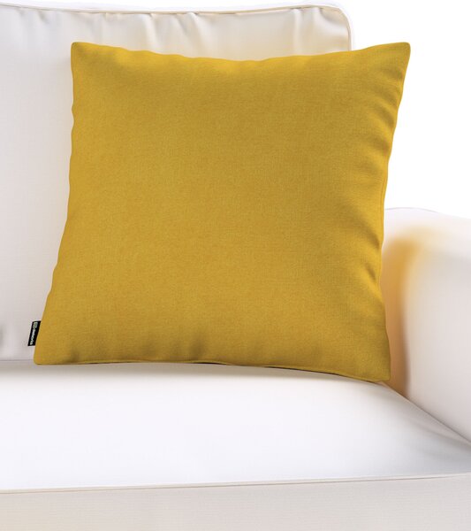 Poszewka Kinga na poduszkę kolor żółty tkanina strukturalna