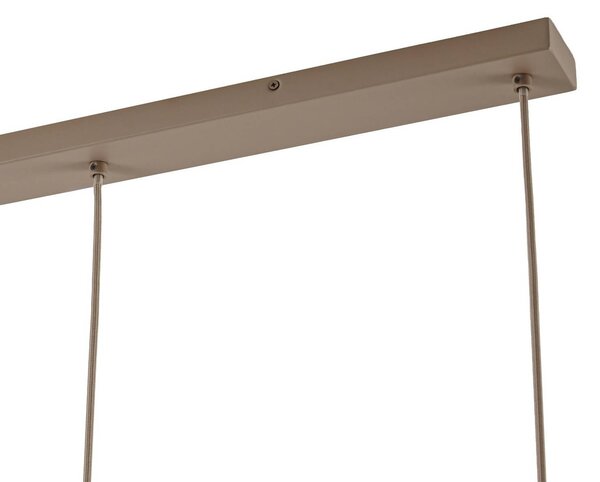 Lampa wisząca Evey NOLA, możliwość ściemniania, kremowy / amber, salon / jadalnia, szkło, skandynawski