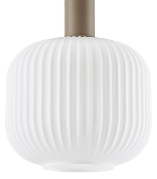 Lampa wisząca Evey NOLA, możliwość ściemniania, kremowy / amber, salon / jadalnia, szkło, skandynawski