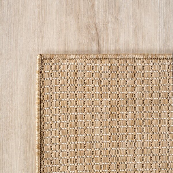 Beżowy okrągły dywan odpowiedni na zewnątrz ø 80 cm Mira 1450 – Ayyildiz Carpets