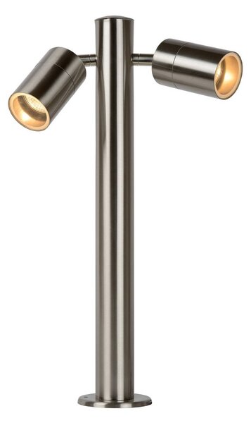 Lucide Słupek oświetleniowy ARNE, chromowany, 2-punktowy. Wysokość 50 cm, stopień ARNE, chromowy / srebrny, metal, nowoczesny