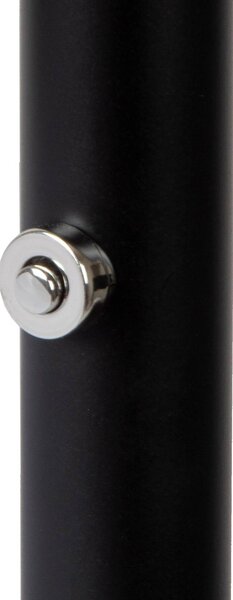 Lucide Lampa stojąca ZENITH, możliwość ściemniania, czarny, salon / jadalnia, metal, nowoczesny
