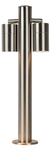 Lucide Słupek oświetleniowy ARNE, chromowany, 2-punktowy. Wysokość 50 cm, stopień ARNE, chromowy / srebrny, metal, nowoczesny
