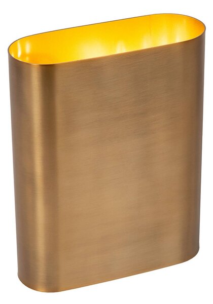 Lucide Kinkiet OVALIS, możliwość ściemniania, mosiężny / złoty, salon / jadalnia, metal, nowoczesny