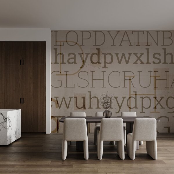 Fototapeta Wzory tekstowe o różnych rozmiarach i stylach, Fototapety Abstrakcja, Popularne Fototapety, t00865 - Tapeko.pl