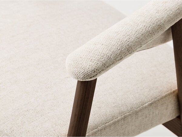Kremowe fotele jadalniane zestaw z podłokietnikami 2 szt. z litego drewna dębowego Elk – Unique Furniture