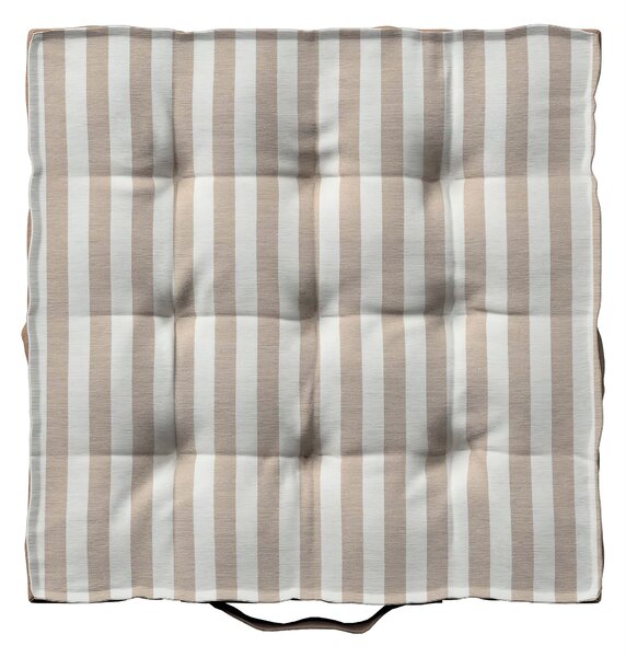 Poduszka na krzesło Kuba kolor beżowy tkanina wzorzysta