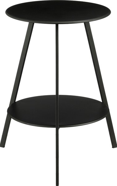 Mica Decorations Seatle – okrgy stolik pomocniczy do uytku na zewntrz – stolik kawowy – moe suy równie jako stojak na roliny – metal – 58 x 46 cm – czarny