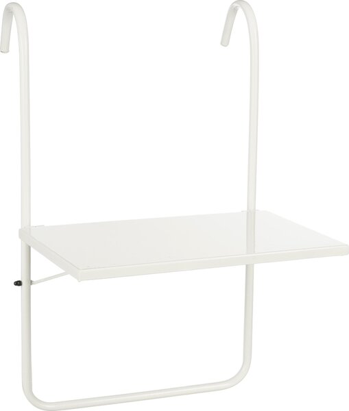 Stolik balkonowy Mica Decorations Seatle – Meble balkonowe – Póka balkonowa – 57,5 x 38 cm – Metal – Biay