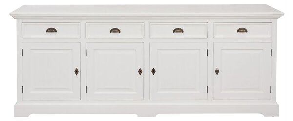 Komoda Brighton 4 drzwi + 4 szuflady white