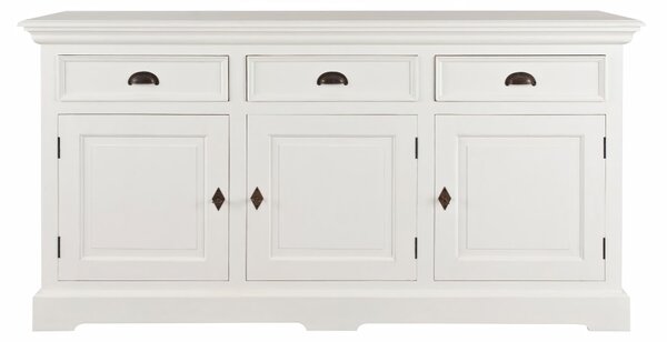 Komoda Brighton 3 szuflady + 3 drzwi white