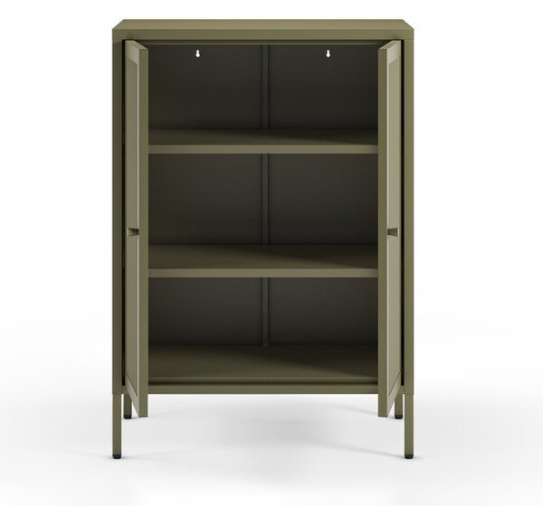 Zielona metalowa szafka 70x100x40 cm Fayna – Marckeric