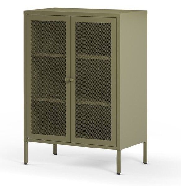 Zielona metalowa szafka 70x100x40 cm Fayna – Marckeric