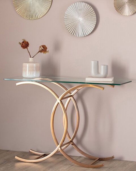 Konsola Chica rose gold 128x40x79cm